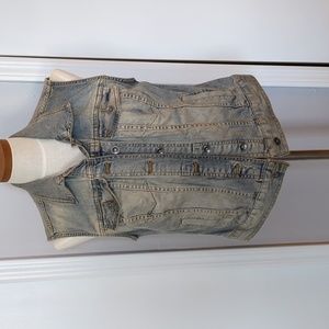 Sleeveless "Denim" Vest